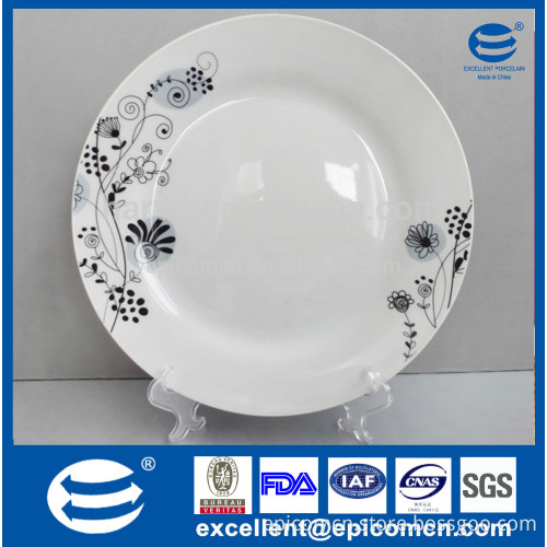 wholesale cheap bulk flower porcelain dinner plate with size 10.5"/9"/7.5" China housewares